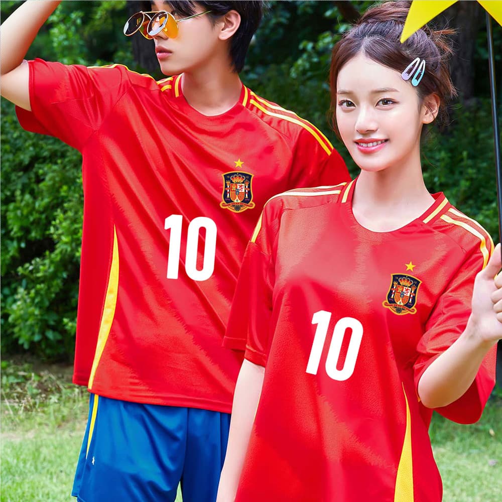 축구반티 스페인홈 국가대표 반팔 545A - 이미지 1