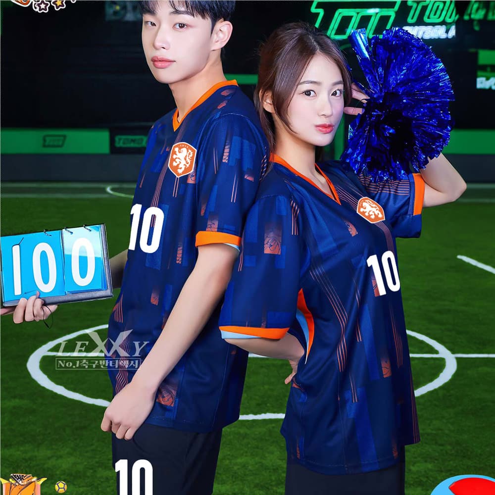 축구반티 네델런드어웨이 국가대표  반팔 548B - 이미지 1